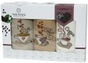 Набір з 3-х вафельних рушників Nilteks. Coffe
