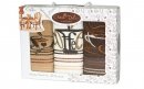 Набір з 3-х махрових рушників Gursan. Cotton Coffee 01