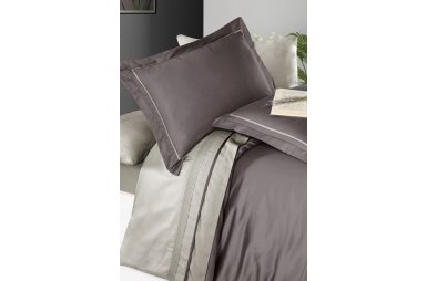 Постельное белье First Choice. DELUXE Satin Serenity Lilac-Beige