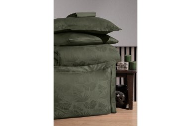 Постельное белье First Choice. Jaсquard Nichol dark green