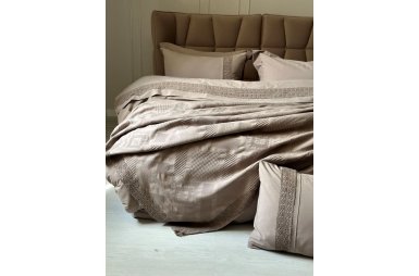 Постельное белье Saheser. Eco cotton Freya vizon с пике