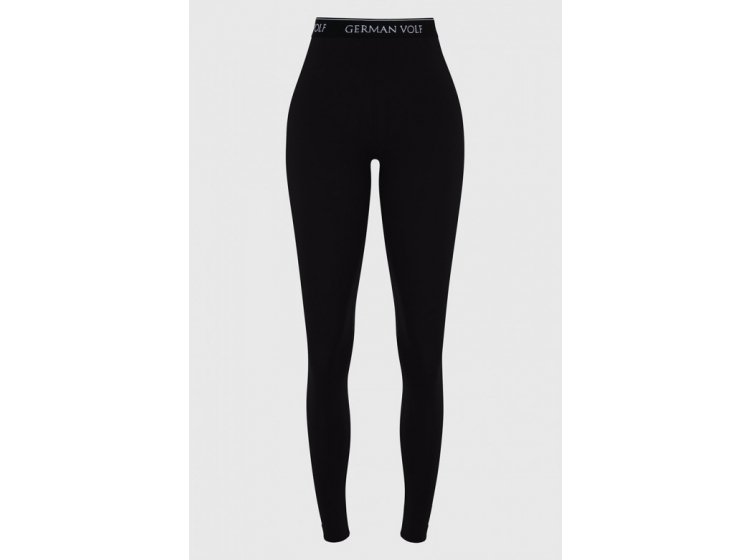 Лосины женские из хлопка German Volf. 23105 черного цвета