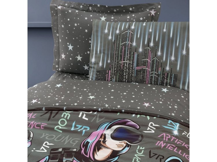 Постельное белье Altinbasak.  Ранфорс 3D Noctis Shadows