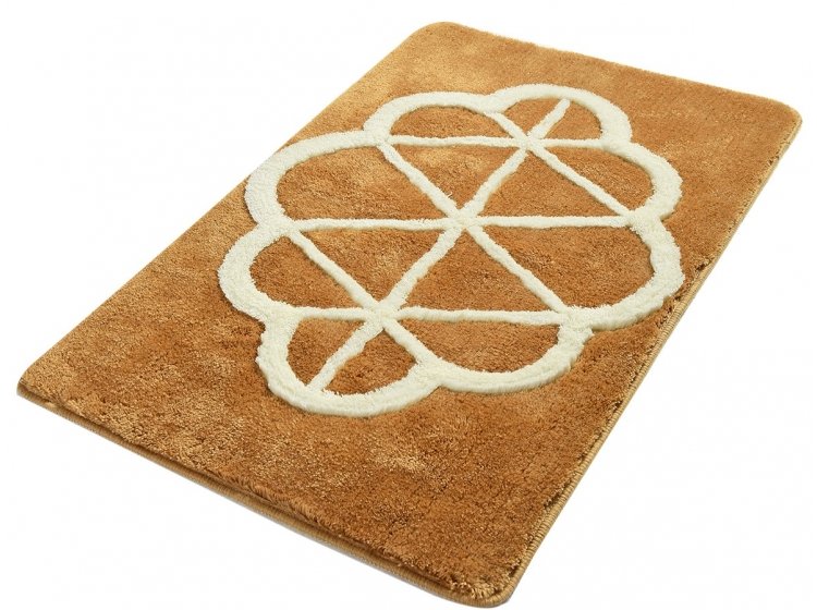 Коврик для ванной Chilai Home.  Sofya karamel большой