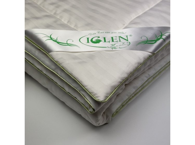 Одеяло летнее облегченное Iglen. Хлопковое в сатине