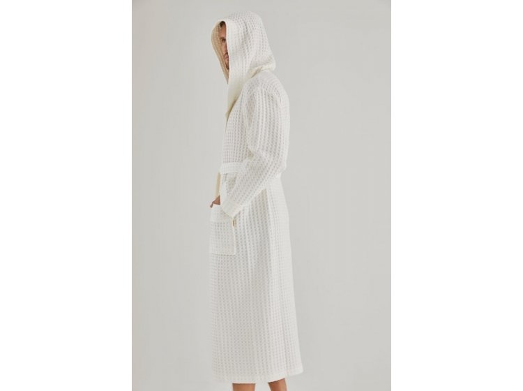 Мужской вафельный халат Nusa. 1325 krem