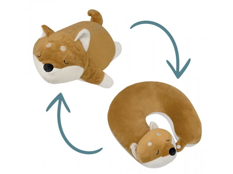 Подушка трансформер дорожная Home Line. ЛИСИЧКА БЕЖЕВА