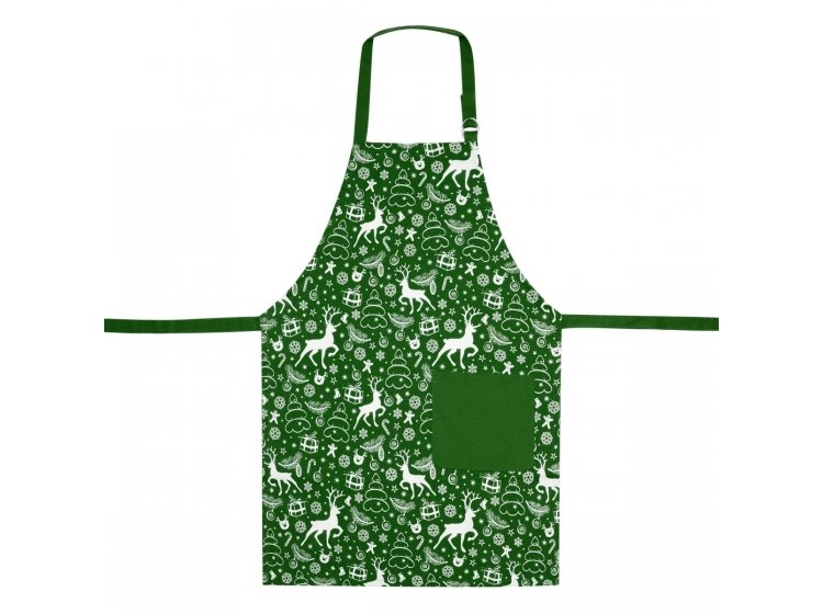 Фартук кухонный Home Line. Зеленый с узором