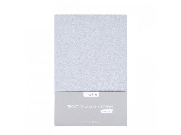 Простынь на резинке махровая Home line. Серая 130