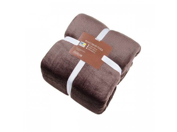 Плед флисовый Home Line. Шоколад
