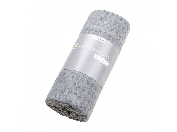 Вафельное покрывало Home Line Серое