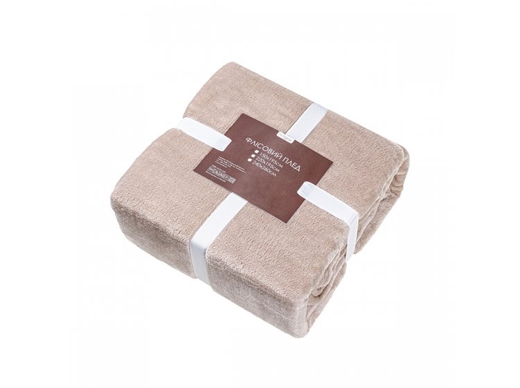 Плед флисовый Home Line. Бежевый