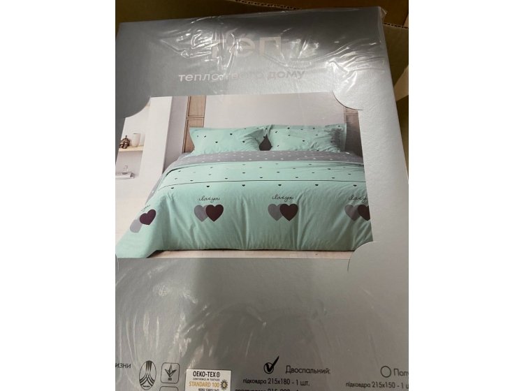 Постельное белье ТЕП. Mint and Grey Hearts