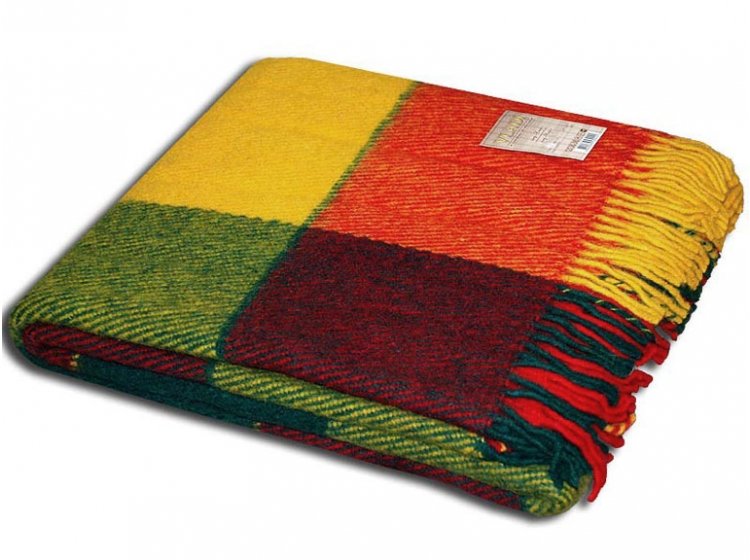 Плед Vladi. Эльф желто-красный-темно-зеленый