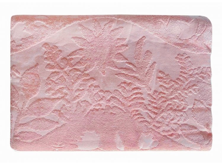 Простынь махровая Parisa Home. Жаккард  J-184 розово-пудрового цвета