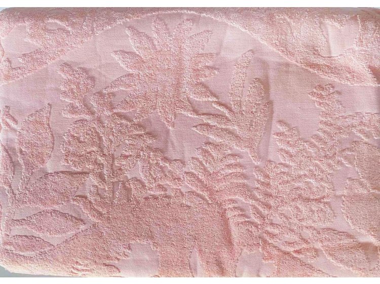 Простынь махровая Parisa Home. Жаккард  J-184 розово-пудрового цвета