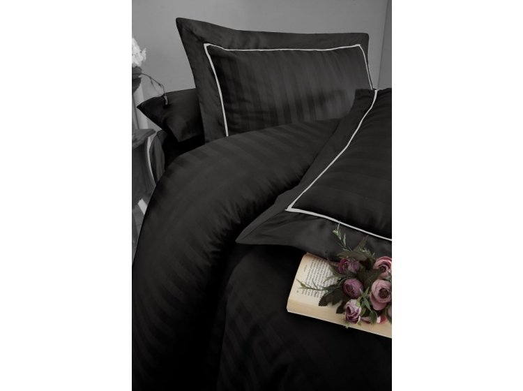 Постельное белье First Choice. Deluxe Satin Novel Line Black