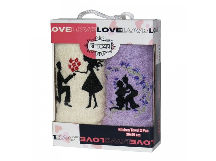 Набор кухонных полотенец Gulcan. Love 03