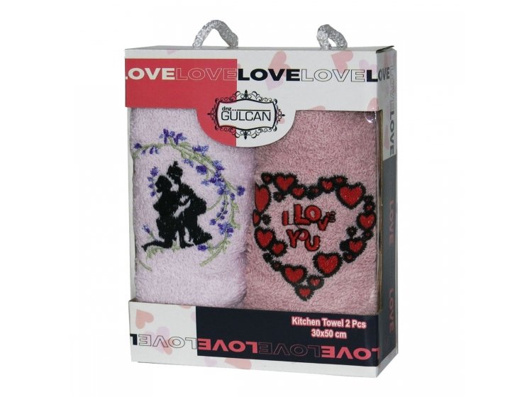 Набор кухонных полотенец Gulcan. Love 01