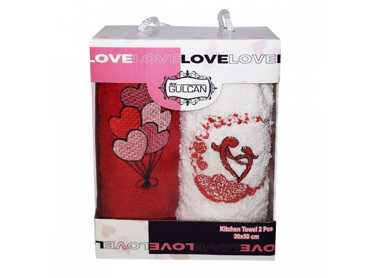 Набор кухонных полотенец Gulcan. Love 04K