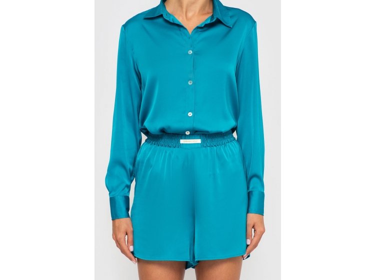 Шорты женские шелковые German Volf. 21038-1 бирюзового цвета