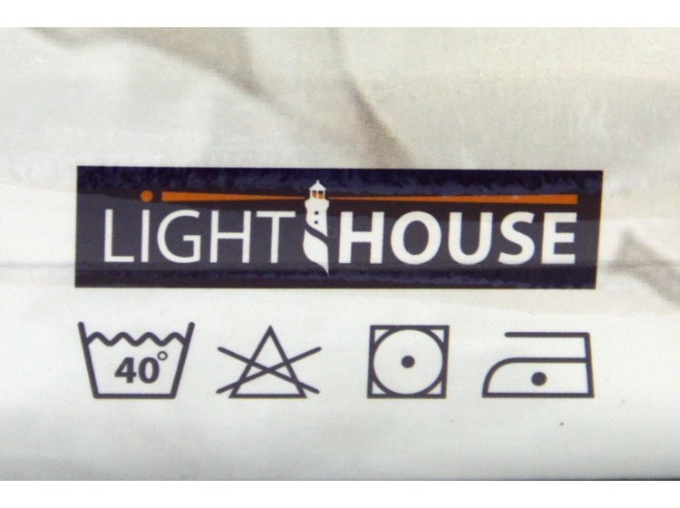 Простынь на резинке трикотажная LIGHTHOUSE. Голубая