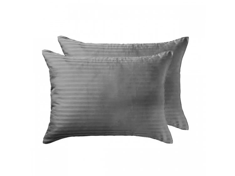 Набор наволочек Lighthouse. Sateen stripe Antracit