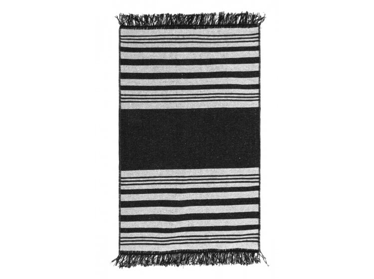 Ковер универсальный Izzihome. Lara LR02 Siyah Beyaz двустронний