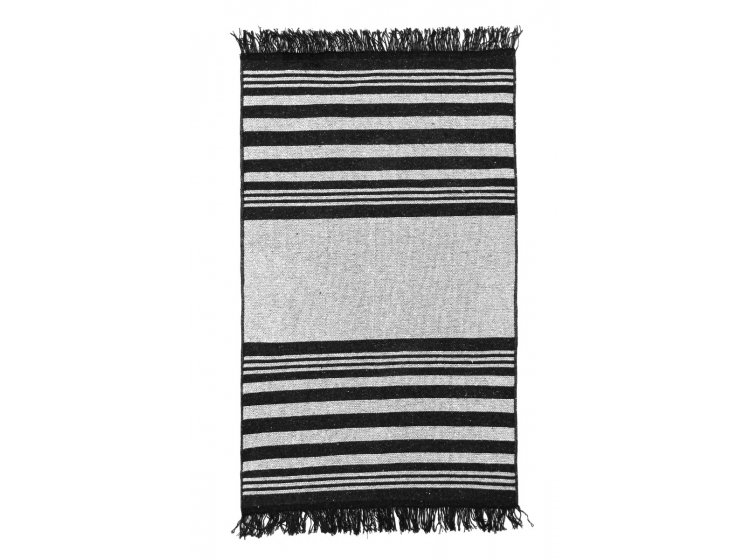 Ковер универсальный Izzihome. Lara LR02 Siyah Beyaz двустронний