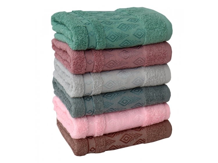 Набор махровых полотенец IzziHome. Rhombus