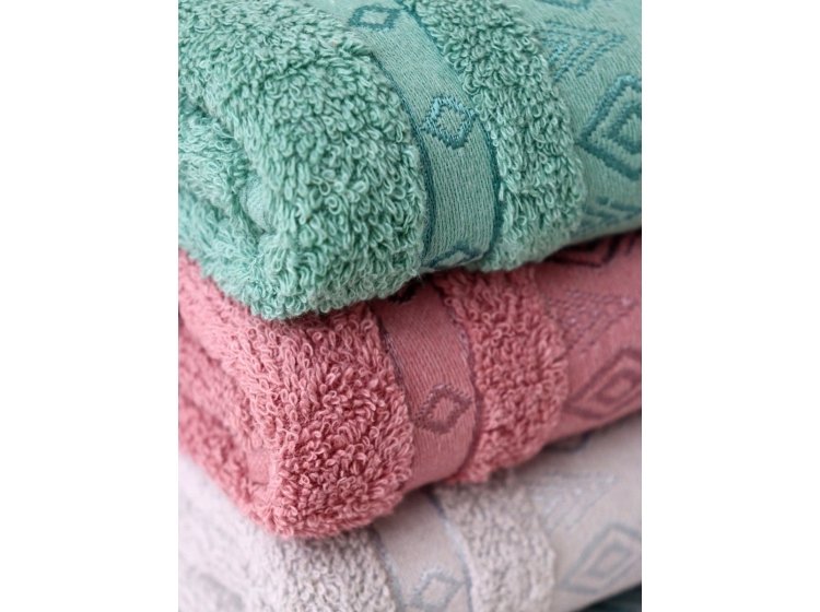 Набор махровых полотенец IzziHome. Rhombus