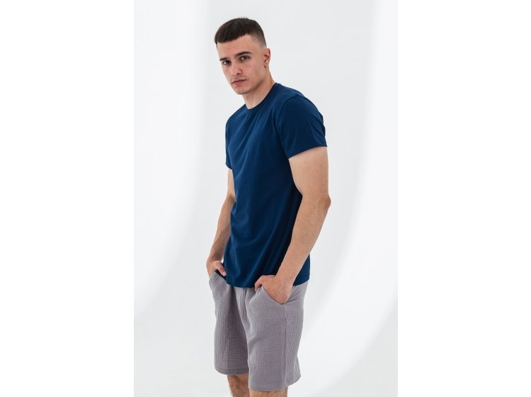 Футболка мужская базовая German Volf. 23016 синего цвета