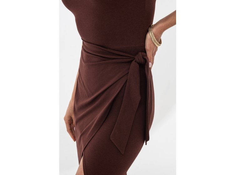 Платье модаловое German Volf. 23024 коричневого цвета