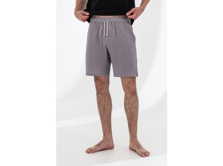 Шорты мужские German Volf. 23041 муслин серого цвета с карманами