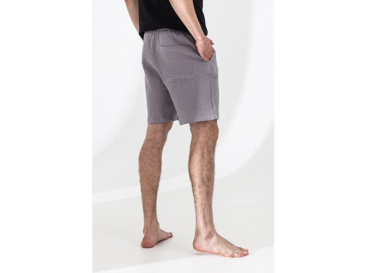 Шорты мужские German Volf. 23041 муслин серого цвета с карманами