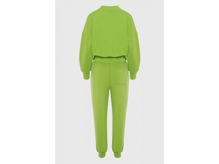 Брюки джоггеры женские German Volf. 23071 салатового цвета. Со свитшотом