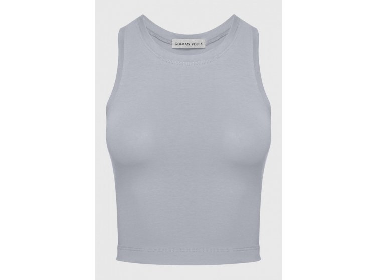 Майка боксерка женская короткая German Volf. 23095 серого цвета