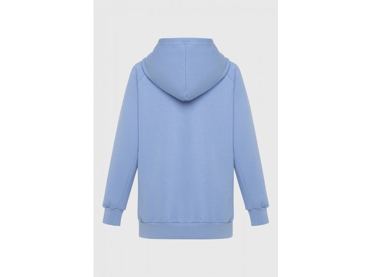 Худи с капюшоном женский German Volf. 23136 голубого цвета