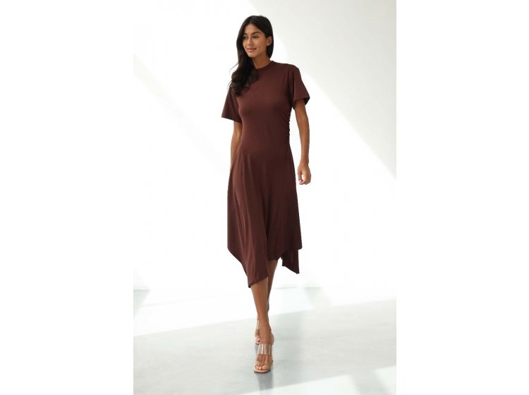 Платье модаловое German Volf. 24043 цвета шоколад