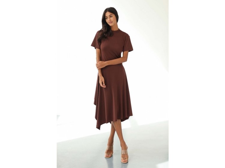 Платье модаловое German Volf. 24043 цвета шоколад