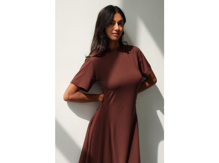 Платье модаловое German Volf. 24043 цвета шоколад