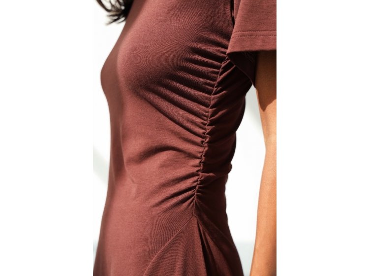 Платье модаловое German Volf. 24043 цвета шоколад