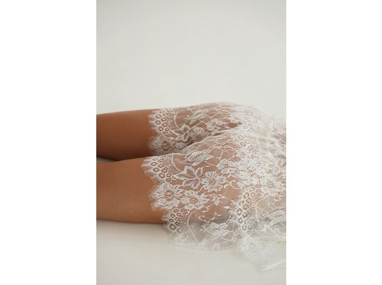 Комплект гипюровый German Volf. 24059 топ и шорты с поясом