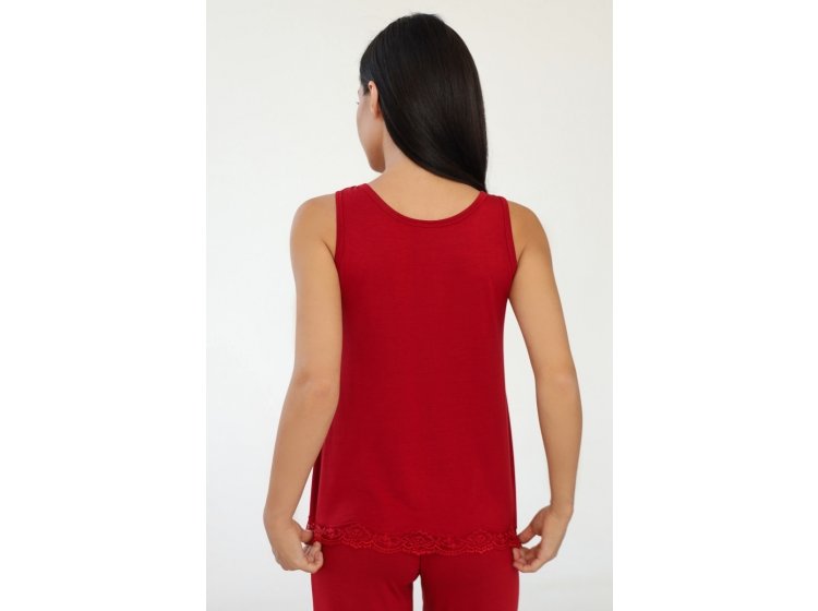 Майка женская для сна German Volf. 24088 бордового цвета