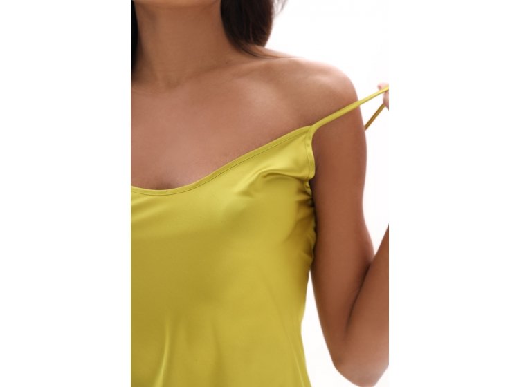 Комплект шелковый German Volf. 24153 Халат и сорочка олива