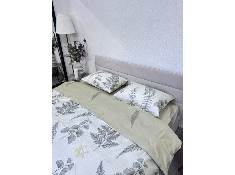 Постельное белье Ecotton. Сатин 24305 Цветы и Листья