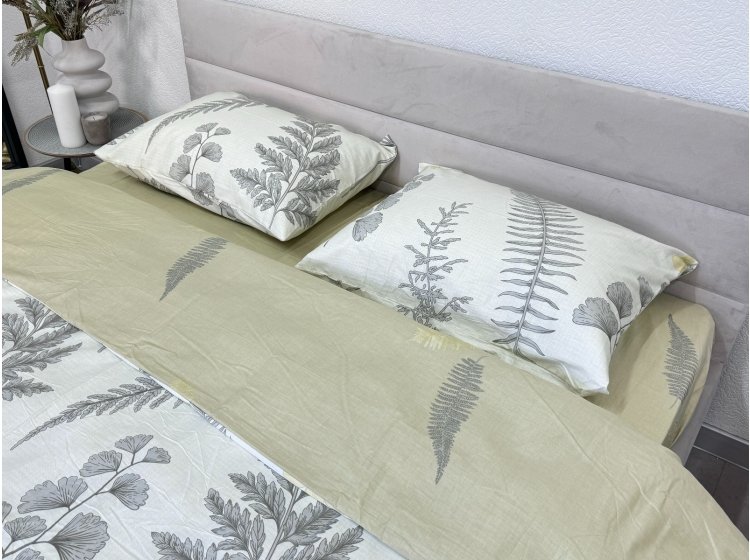 Постельное белье Ecotton. Сатин 24305 Цветы и Листья
