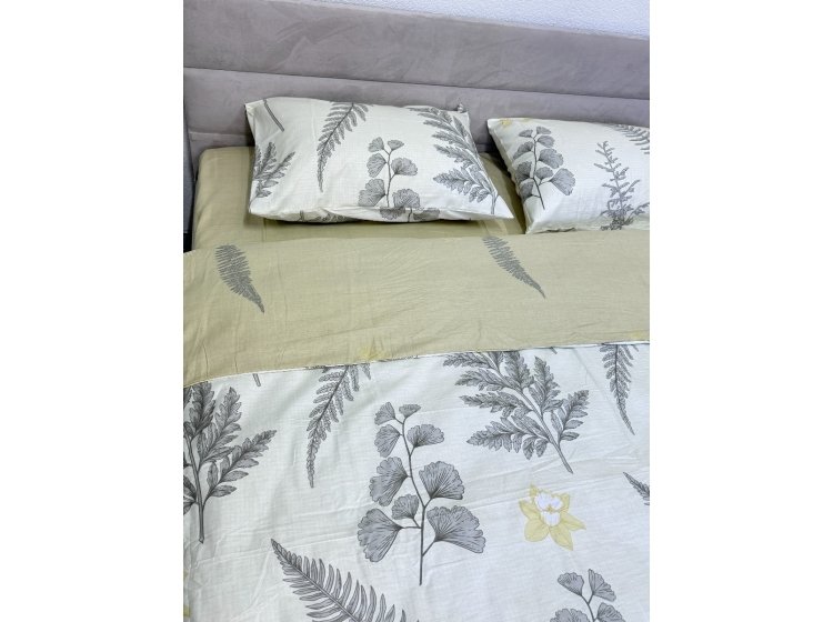 Постельное белье Ecotton. Сатин 24305 Цветы и Листья