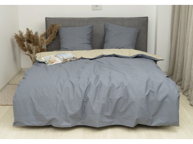 Постельное белье Isleep. Ранфорс 24335 простынь на резинке