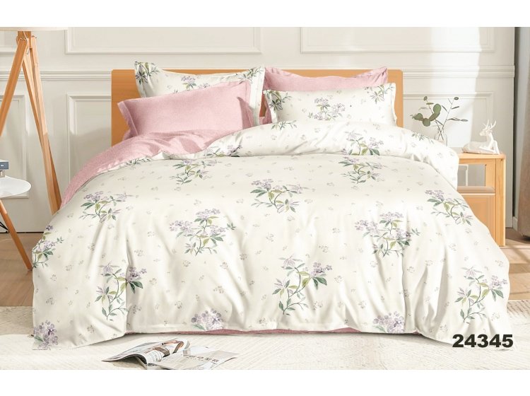 Постельное белье Isleep. Ранфорс 24345 простынь на резинке